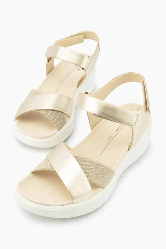 ECCO Flowt Wedge 273323 Gold Clearance